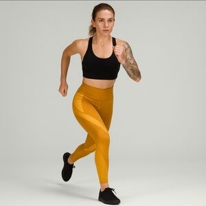 Lululemon Early Extension HR Tight Gold Lemon 10